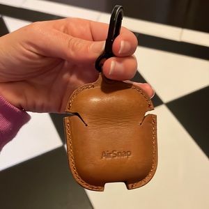 Airsnap by Pottery Barn leather airpod case